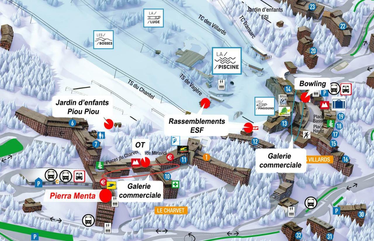 Les Arcs Arc 1800 Pierra Mentaアパートメント エクステリア 写真